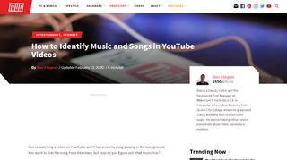 
                            11. How to Identify Music and Songs in YouTube Videos - MakeUseOf