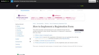 
                            4. How to Implement a Registration Form (Symfony Docs)