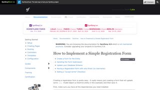 
                            6. How to Implement a Simple Registration Form (Symfony 4.0 Docs)