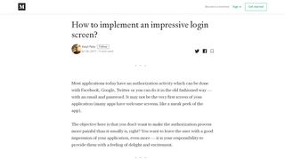 
                            8. How to implement an impressive login screen? – Vasyl Paliy – Medium