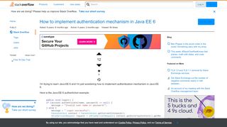 
                            1. How to implement authentication mechanism in Java EE 6 - Stack ...