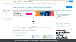 
                            2. How to implement encrypted Android login authentication? - Stack ...