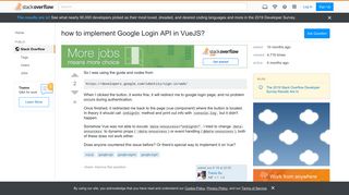 
                            2. how to implement Google Login API in VueJS? - Stack Overflow