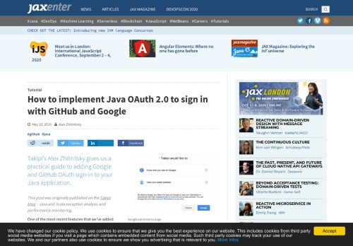 
                            13. How to implement Java OAuth 2.0 to sign in with GitHub and Google ...