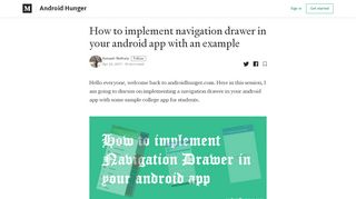 
                            3. How to implement navigation drawer in your android app with an ...