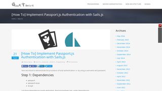 
                            11. [How To] Implement Passport.js Authentication with Sails.js | GeekTantra