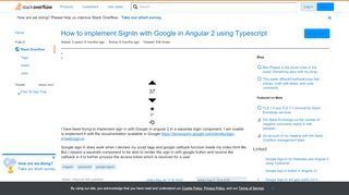 
                            1. How to implement SignIn with Google in Angular 2 using Typescript ...