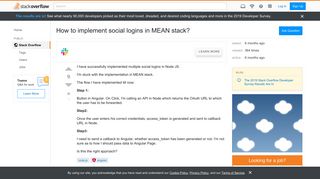 
                            11. How to implement social logins in MEAN stack? - Stack Overflow