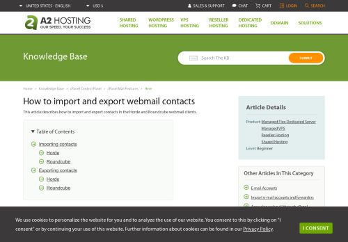 
                            6. How to import and export webmail contacts