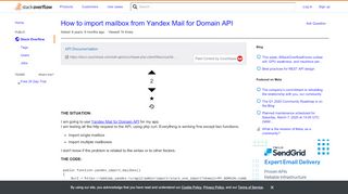 
                            8. How to import mailbox from Yandex Mail for Domain API - Stack Overflow