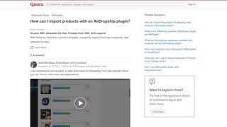 
                            12. How to import products with an AliDropship plugin - Quora
