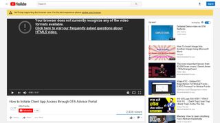 
                            6. How to Initiate Client App Access through OFA Advisor Portal - YouTube