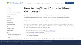 
                            3. How to insert forms in Visual Composer? - Visual Composer Website ...