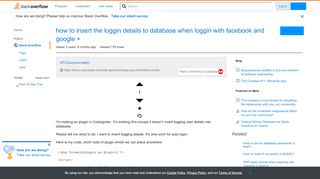 
                            2. how to insert the loggin details to database when loggin with ...