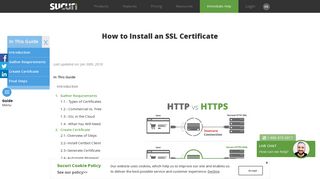 
                            11. How to Install a Free or Paid SSL Certificate for Your Website | Sucuri