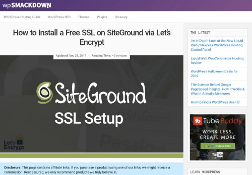 
                            4. How to Install a Free SSL on SiteGround via Let's Encrypt
