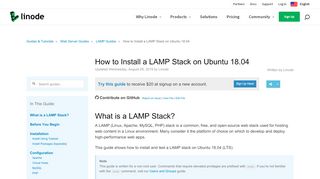 
                            7. How to Install a LAMP Stack on Ubuntu 18.04 - Linode