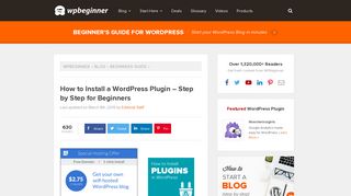 
                            7. How to Install a WordPress Plugin - Step by Step for Beginners
