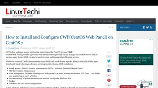 
                            7. How to Install and Configure CWP(CentOS Web Panel) on CentOS 7