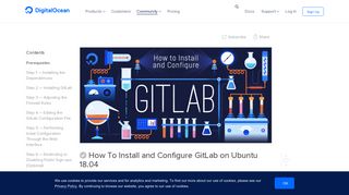 
                            8. How To Install and Configure GitLab on Ubuntu 18.04 | DigitalOcean
