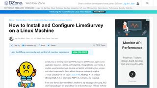 
                            12. How to Install and Configure LimeSurvey on a Linux Machine - DZone ...