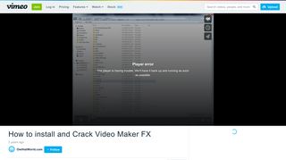 
                            10. How to install and Crack Video Maker FX on Vimeo