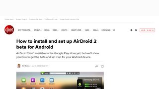 
                            11. How to install and set up AirDroid 2 beta for Android - CNET