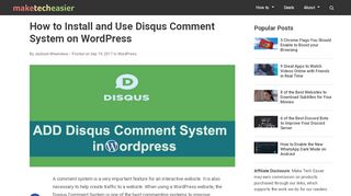 
                            12. How to Install and Use Disqus Comment System on WordPress - Make ...