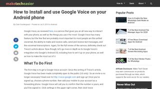 
                            12. How to Install and use Google Voice on your Android phone - Make ...