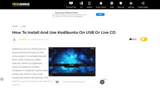 
                            5. How To Install and Use Kodibuntu on USB or Live CD - TechJunkie