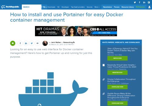 
                            12. How to install and use Portainer for easy Docker container ...