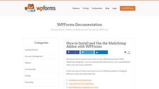 
                            11. How to Install and Use the Mailchimp Addon with WPForms