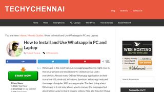 
                            8. How to Install and Use Whatsapp in PC and Laptop - Techychennai