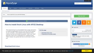 
                            8. How to install Arch Linux with XFCE Desktop