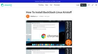 
                            6. How To Install BackSlash Linux Kristoff — Steemit