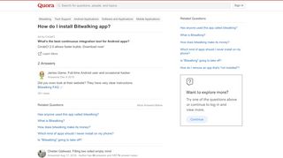 
                            9. How to install Bitwalking app - Quora