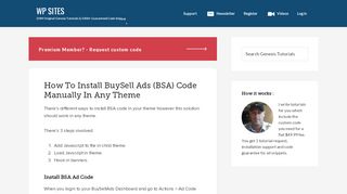 
                            11. How To Install BuySell Ads (BSA) Code Manually In Any Theme