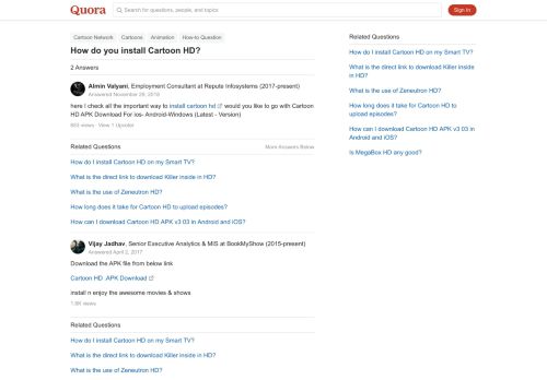 
                            9. How to install Cartoon HD - Quora