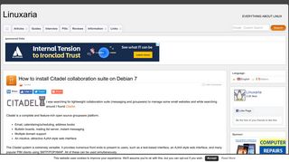
                            1. How to install Citadel collaboration suite on Debian 7 | Linuxaria