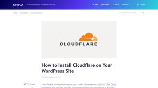 
                            7. How to Install Cloudflare on Your WordPress Site - Kinsta