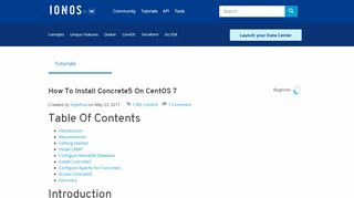 
                            8. How to Install Concrete5 on CentOS 7 | ProfitBricks DevOps Central