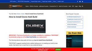 
                            10. How To Install Durex Kodi Build - Awesome All in One Build