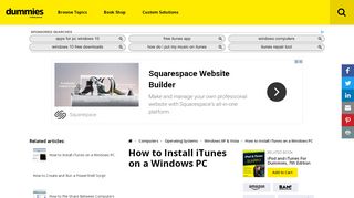 
                            12. How to Install iTunes on a Windows PC - dummies