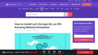 
                            7. How to Install Let's Encrypt SSL on VPS Running Webmin/Virtualmin