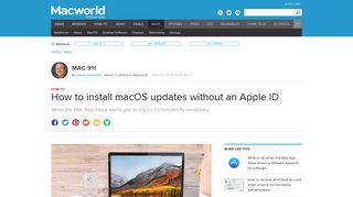 
                            11. How to install macOS updates without an Apple ID | Macworld