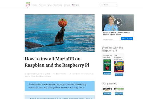 
                            1. How to install MariaDB on Raspbian and the Raspberry Pi