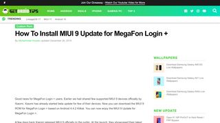 
                            13. How To Install MIUI 9 Update for MegaFon Login + - Get Droid Tips