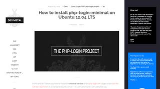 
                            12. How to install php-login-minimal on Ubuntu 12.04 LTS - Dev Metal