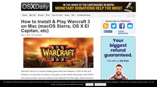 
                            7. How to Install & Play Warcraft 3 on Mac (macOS Sierra, OS X El ...