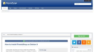 
                            13. How to Install PrestaShop on Debian 9